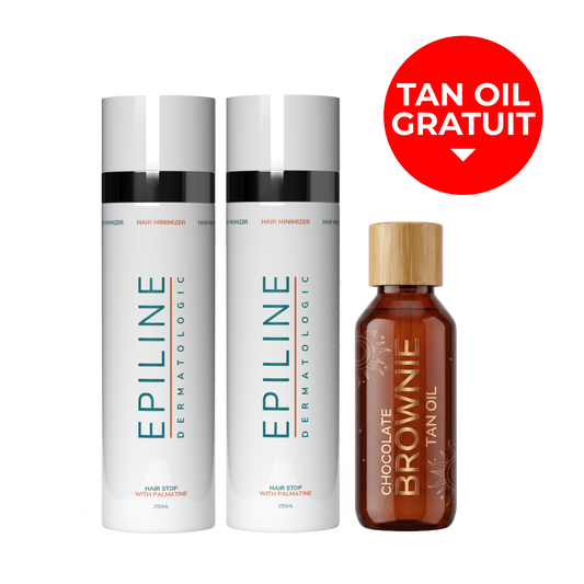 2 x Epiline 250ml + Chocolate Brownie Tan Oil Gratuit