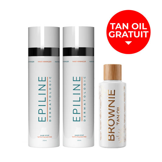 2 x Epiline 250ml + Brownie Tan Oil Gratuit